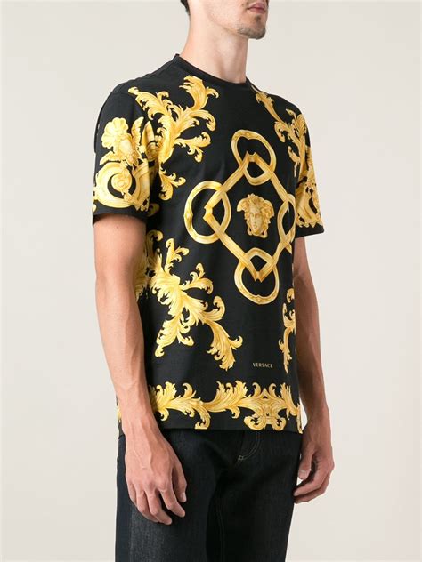 versace constellation t shirt|Versace men's shirts.